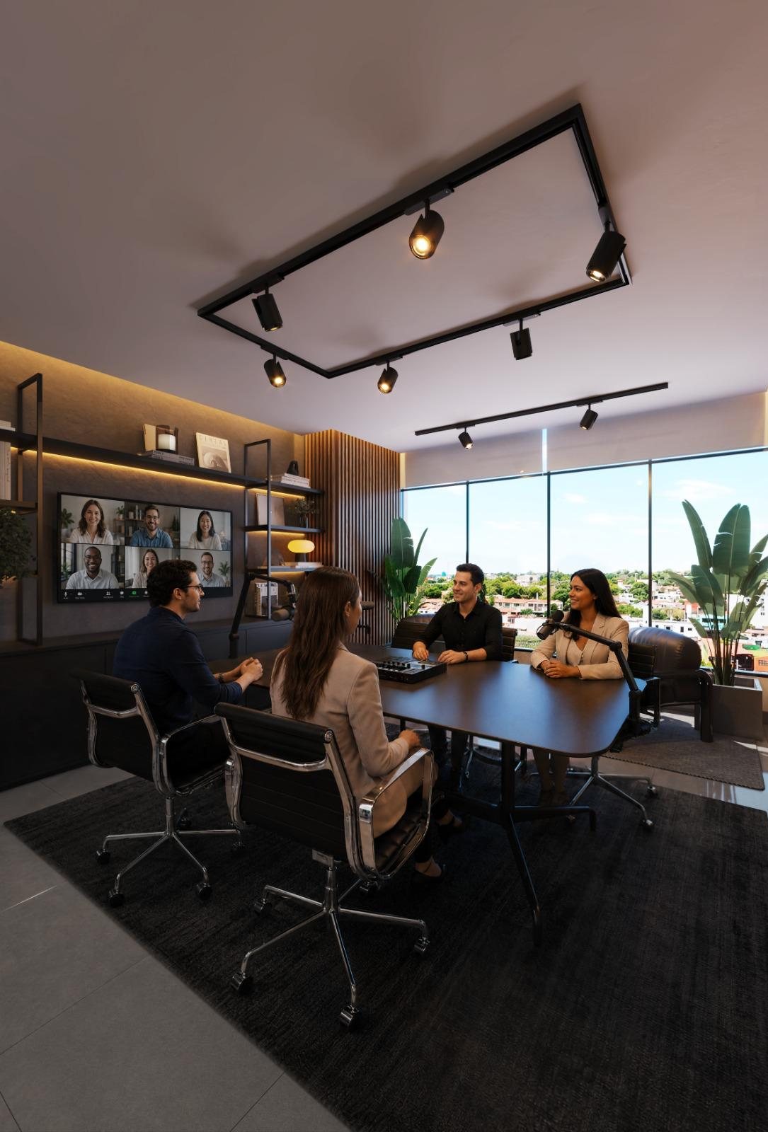 Sala de reuniões e coworking